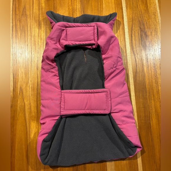 Pink Dog Jacket Medium Water Resistant Fleece Lined - Picture 2 of 3